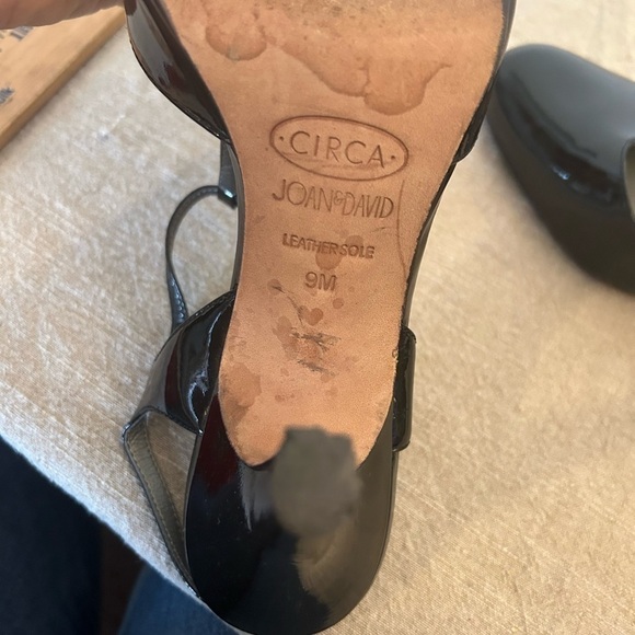 Circa Joan & David size 9 Leather sole black dress shoes - Picture 5 of 6